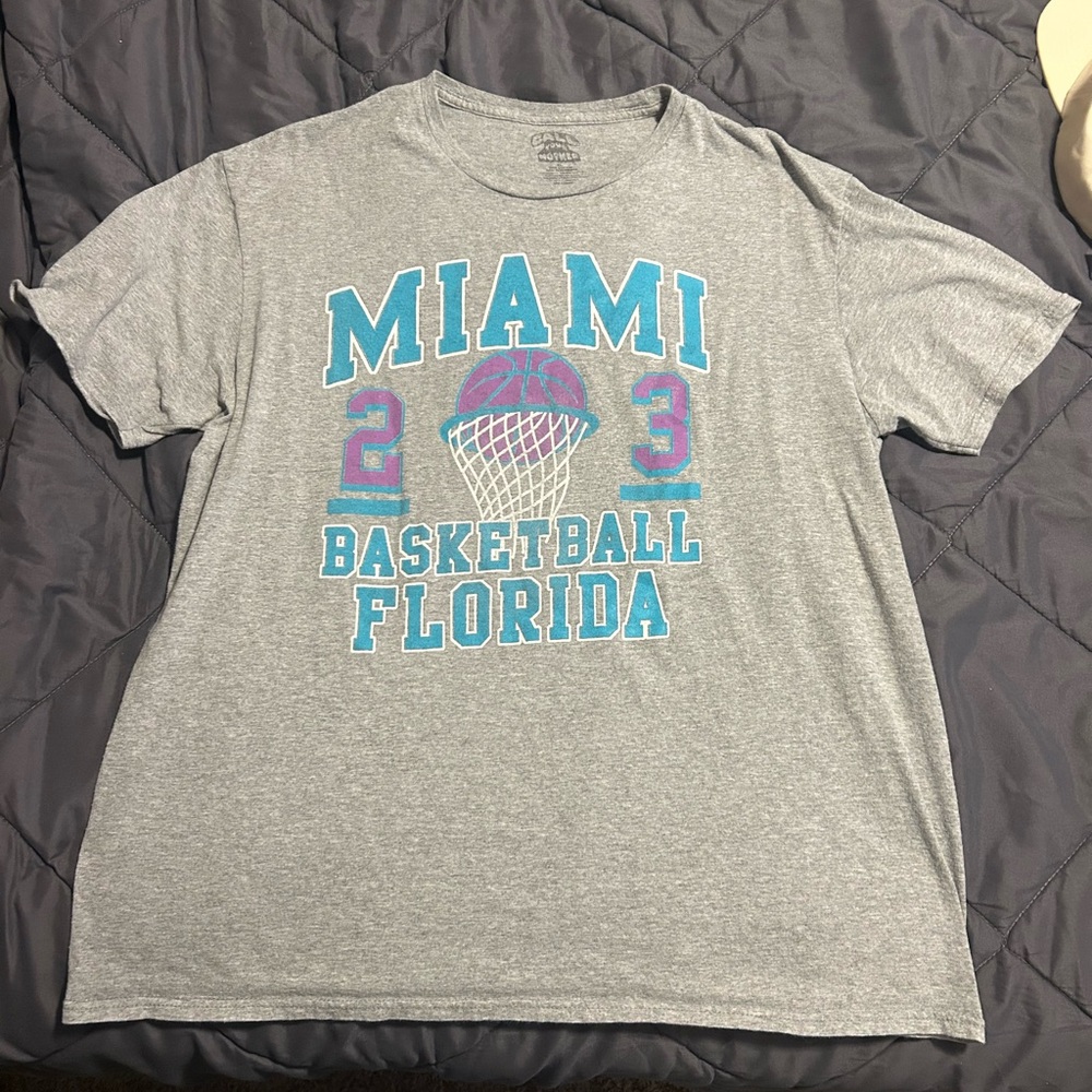 MOTHER Gray Miami Basketball Tee